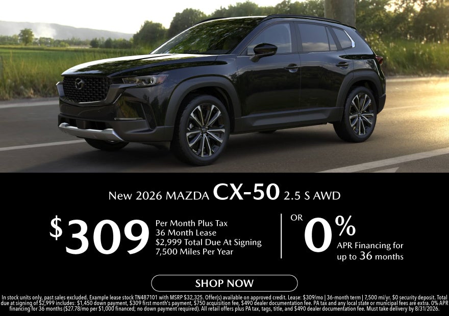 New 2026 MAZDA CX-50 2.5 S Select AWD