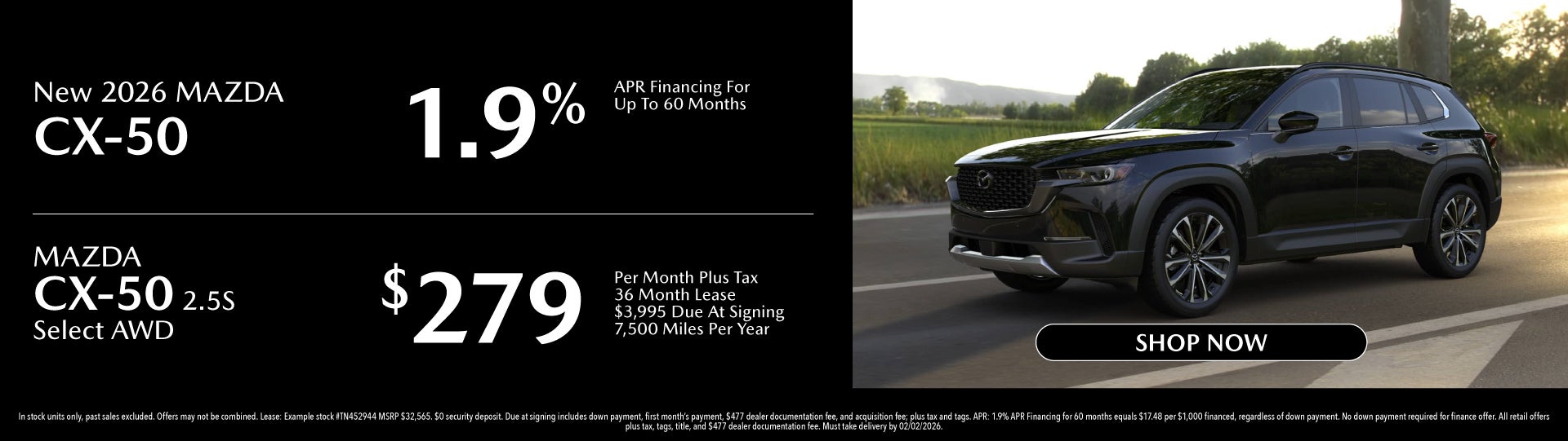 New 2026 Mazda CX-50