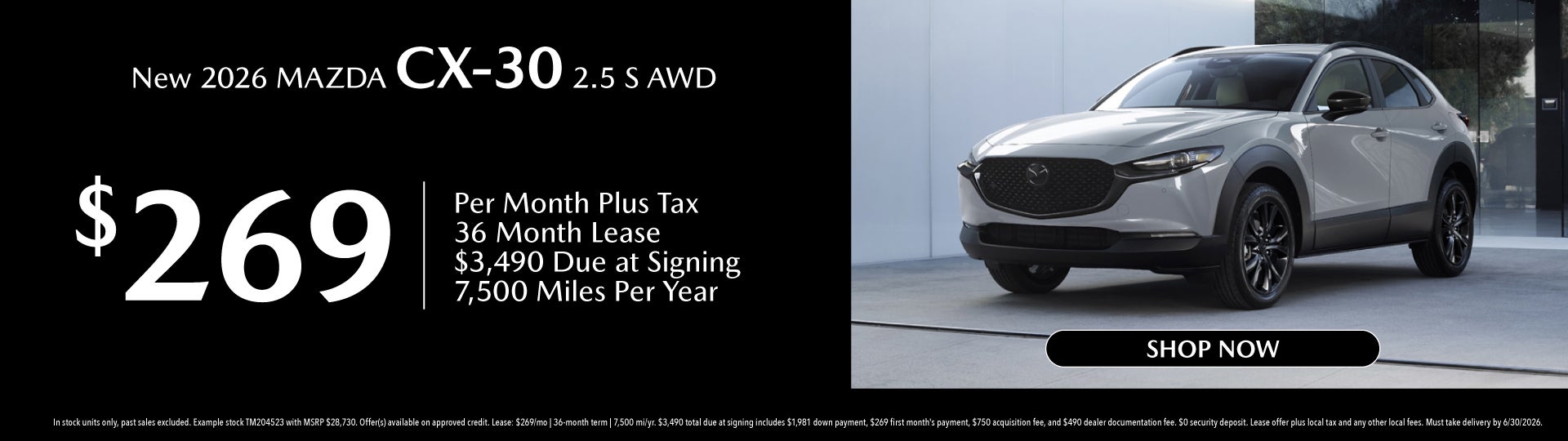New 2026 MAZDA CX-30 2.5 S AWD