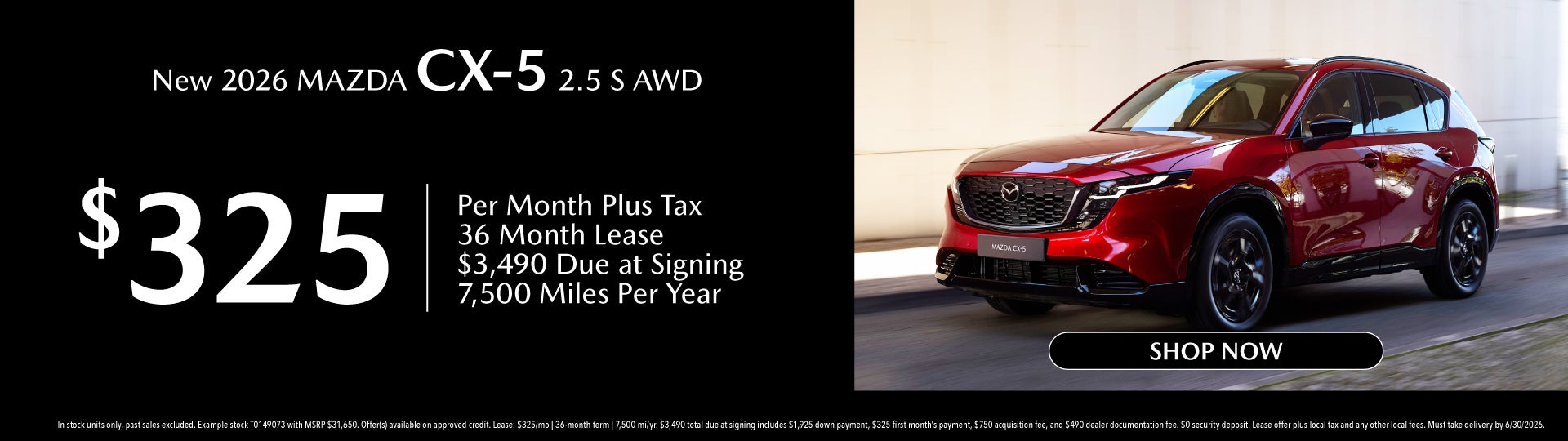 New 2026 MAZDA CX-5 2.5 S AWD