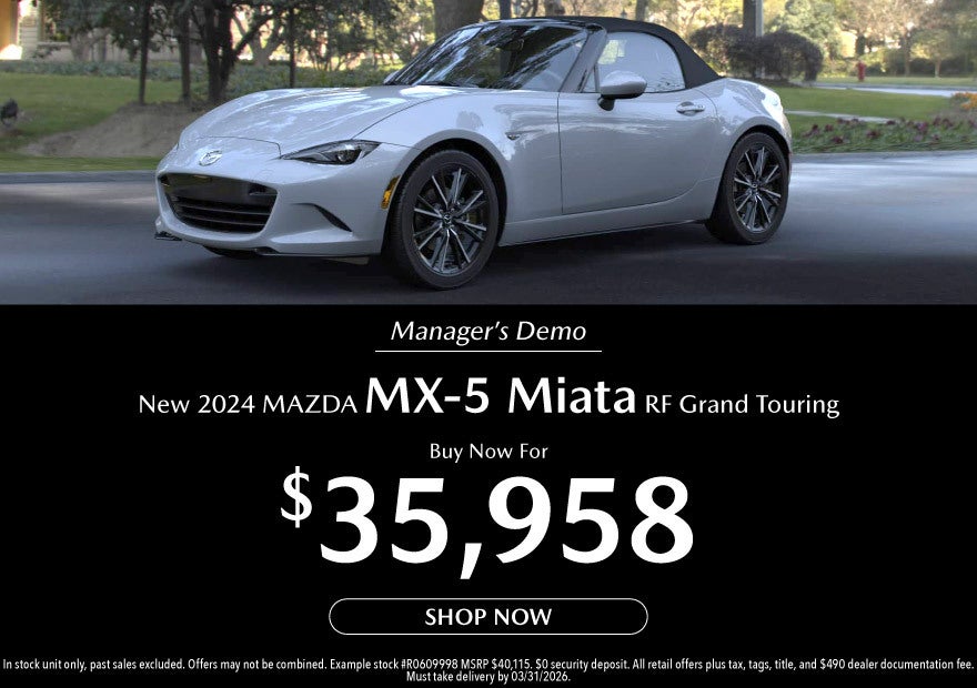 New 2024 MAZDA MX-5 Miata RF Grand Touring