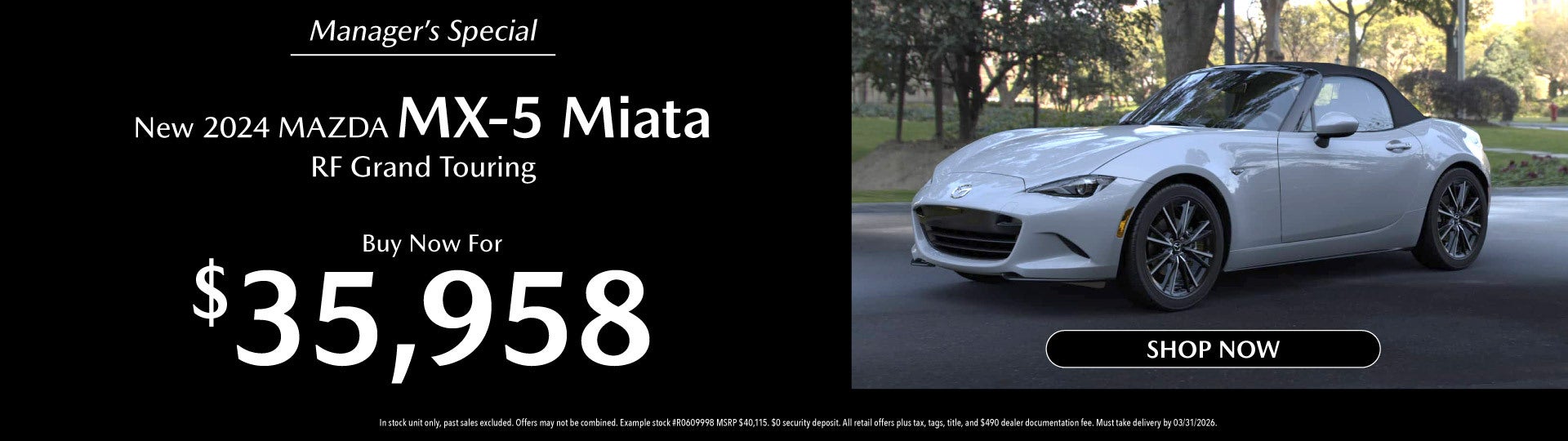 New 2024 MAZDA MX-5 Miata RF Grand Touring