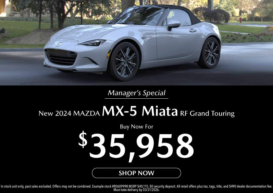 New 2024 MAZDA MX-5 Miata RF Grand Touring