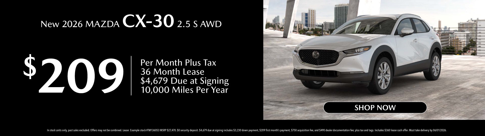 New 2026 MAZDA CX-30 2.5 S AWD