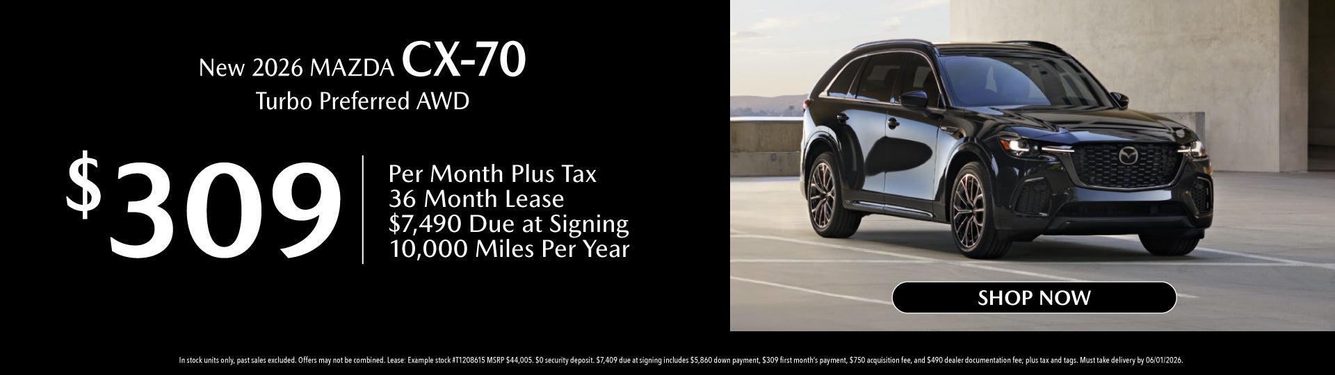 New 2026 MAZDA CX-70 3.3 Turbo Preferred AWD
