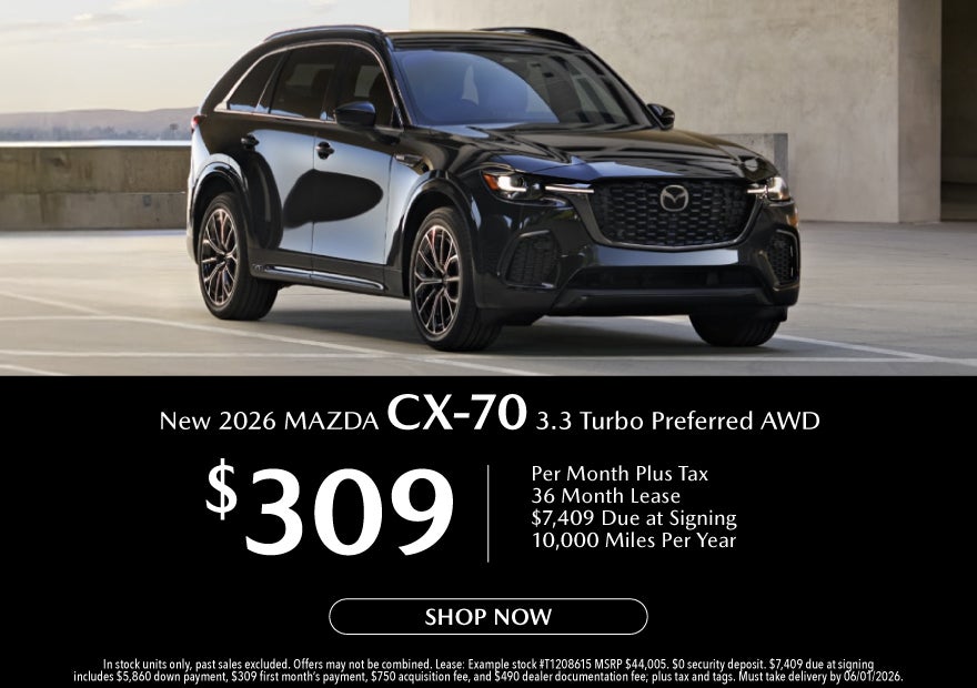 New 2026 MAZDA CX-70 3.3 Turbo Preferred AWD