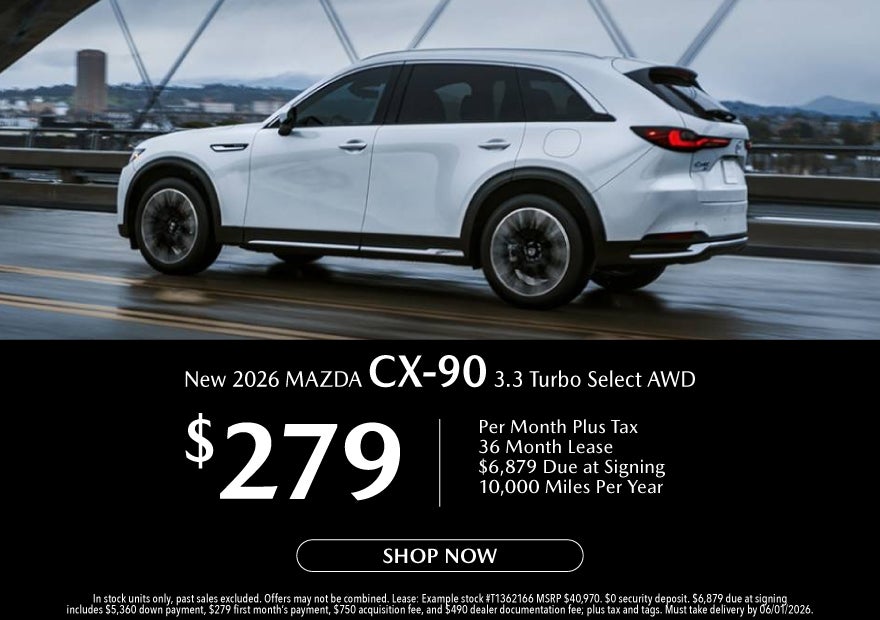 New 2026 MAZDA CX-90 3.3 Turbo Select AWD