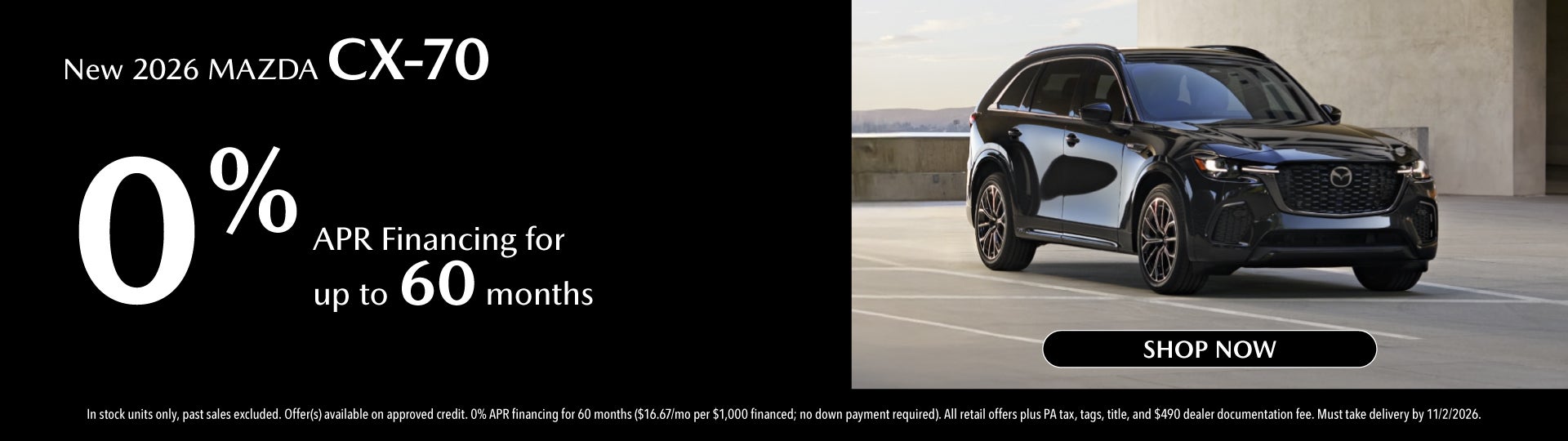 New 2026 MAZDA CX70